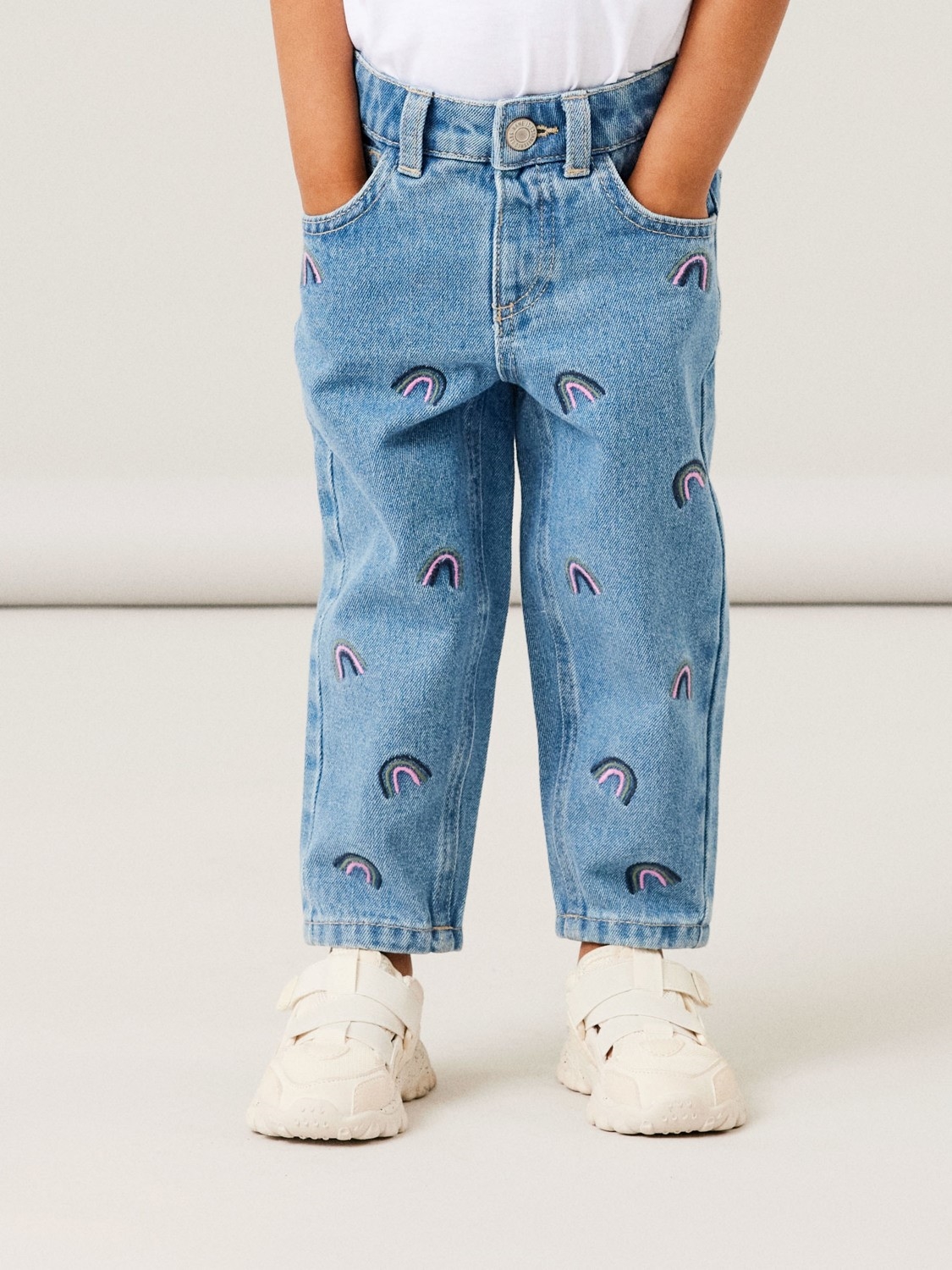 NAME Mom Jeans Bella Medium Blue